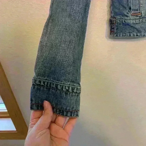 Unionbay Jean Jacket sz S preppy 90s y2k fall winter academia teacher casual - Picture 4 of 9